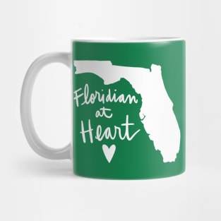 Floridian At Heart: Florida State Pride Calligraphy Mug